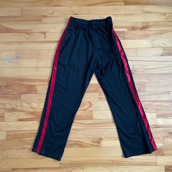 Nike Track Pants Black and Red Stripe - Picture 3 of 4